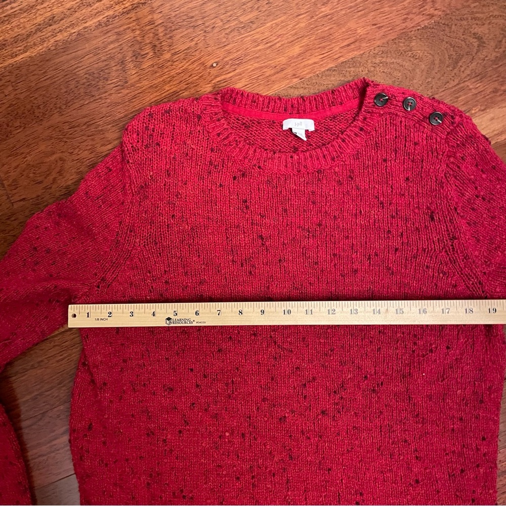 J. Jill Vibrant Red Women's Crew Neck Sweater - Picture 6 of 7